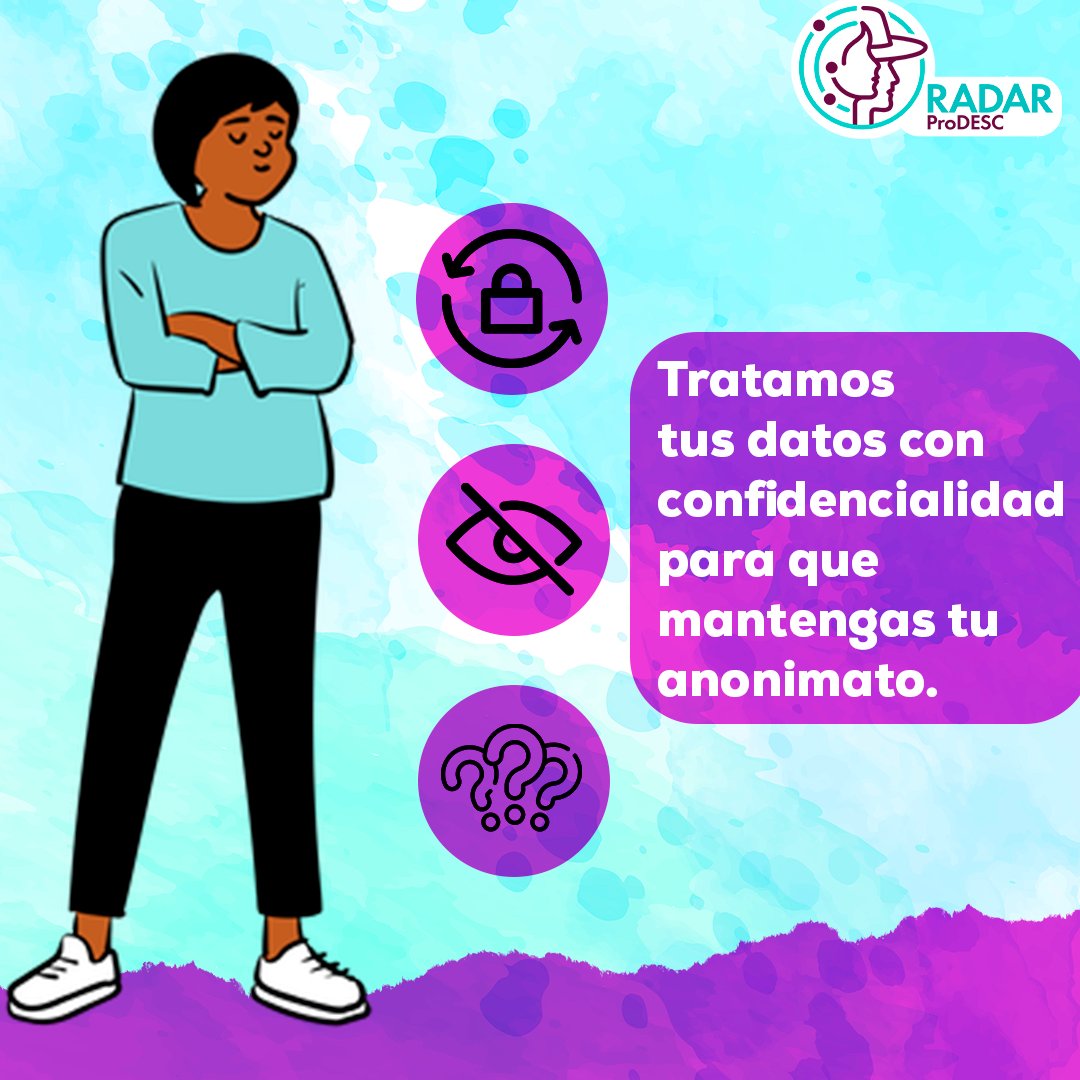 ProDESC's tweet photo. A las y los trabajadores migrantes temporales que soliciten ayuda o asesoría del #ProgramaRADAR les garantizamos que sus datos personales están protegidos.
#RADARTeAcompaña para luchar contra los abusos y violaciones a los derechos humanos.
Contáctanos 👇
https://t.co/VlThyaQYkR https://t.co/9wKvl7fQg8
