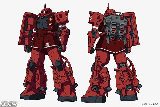 もはや世界線とか歴史線が完全に別物だという証になっちゃうのか、シャアのMS-06Sは実は06R1だった、もしくはR1に換装されていた!的な新解釈なのかなぁ。
>シャア専用高機動ザクII 