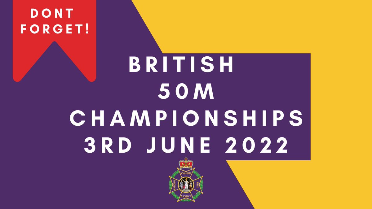 🚨Calling all 50M Prone &amp; Three-Position Shooters!🚨 

Don't forget entries for the British 50M Championship at the Lord Roberts Centre on 3rd June 2022 are now open. You have until 25th May to enter!

Head here for more info👉 bit.ly/3vFsrJG

#britishshooting
