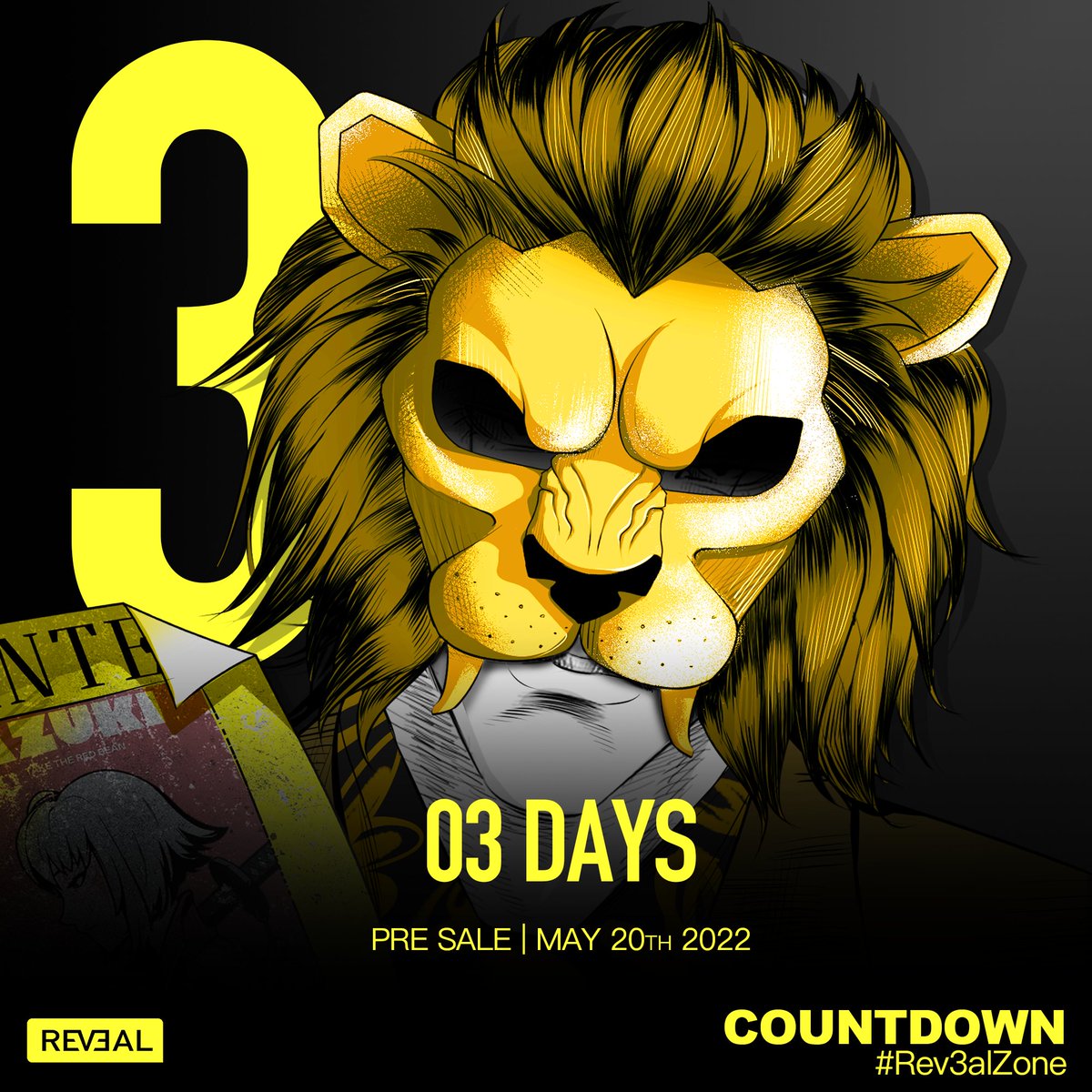 03 Days ◤◢ Pre-sale  ◤◢

Max Supply: 3300 NFTs 
Gold list Price: 0.06 ETH
White list Price: 0.08 ETH

More details:
docs.rev3alwhitepaper.info/launch/minting