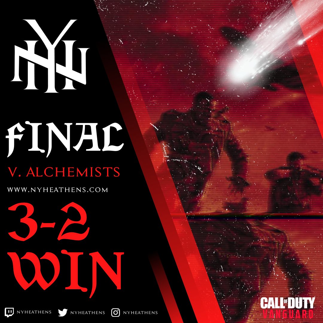 NYHeathens's tweet photo. REVERSE SWEEP 3-2🩸

@NYHEATHENS v. Alchemists

GGs!

@OTFrenzy
@goddenial
@Splixay
@ItsDrxwski

📹: https://t.co/hpYDQX7SUI

@Jr_CodLeague

#HEATHENSZN https://t.co/KM1hCfLdfx