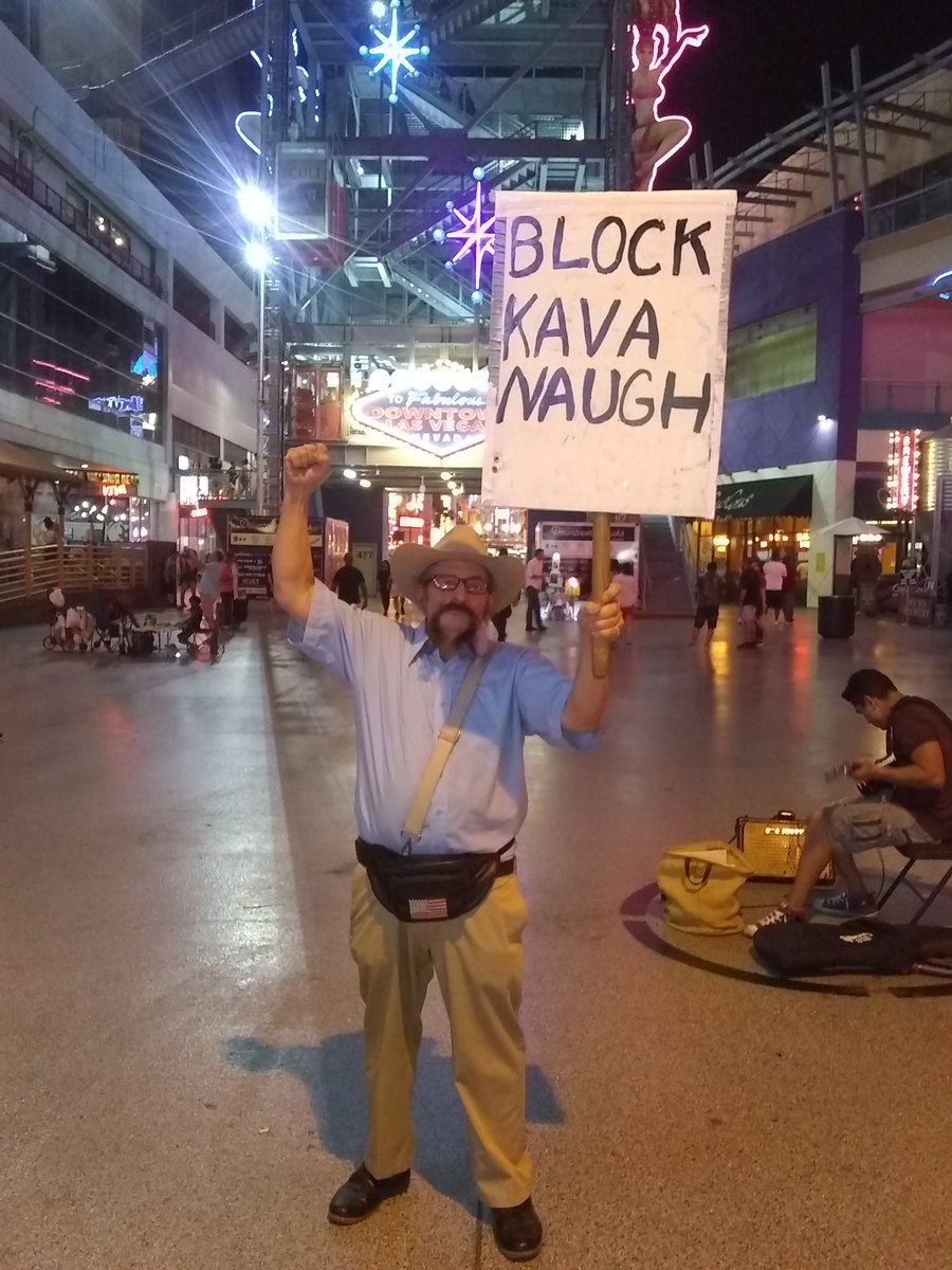 BrotherLeeLuv's tweet photo. @AZ_Brittney Yep. Want my PayPal acct? I could use the money to fight #trump ism. I carried an #ImpeachTrump sign to the front of a trump rally, other side said "#BlockKavanaugh. Honestly.
Security told me to leave. https://t.co/AEPPTcPVak