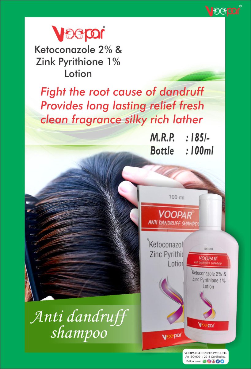 vooparspl's tweet photo. Voopar Anti Dandruff Shampoo
#voopar #vooparsciences #antidandruff #shampoo #dandruff #scalp #itchyscalp #haircare #pcd #pcdpharma #pharmaceutical https://t.co/TQg2tFTeMt