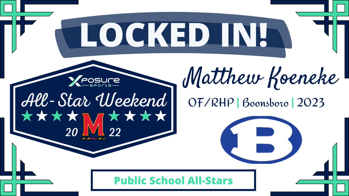 ⭐️𝐌𝐀𝐑𝐘𝐋𝐀𝐍𝐃 𝐀𝐋𝐋-𝐒𝐓𝐀𝐑 𝐖𝐄𝐄𝐊𝐄𝐍𝐃⭐️

🚨 𝗥𝗢𝗦𝗧𝗘𝗥 𝗔𝗡𝗡𝗢𝗨𝗡𝗖𝗘𝗠𝗘𝗡𝗧 🚨

We would like to welcome 𝙈𝙖𝙩𝙩𝙝𝙚𝙬 𝙆𝙤𝙚𝙣𝙚𝙠𝙚 from Boonsboro to this year's Maryland High School Baseball All-Star Weekend! 👊

<a href="/borobaseball20/">Boonsboro High Baseball</a>