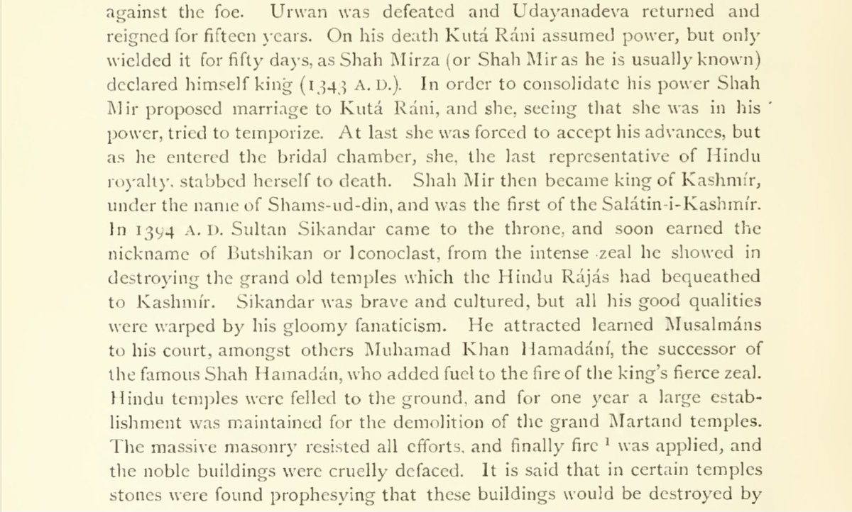 AartiTikoo's tweet photo. #Aurangzeb’s equivalent in Kashmir was #Sikandar—the biggest perpetrator of #HinduGenocide. The history of genocide is long and wide, from #Gyanvapi in Varanasi to Jama Masjid in Srinagar. The story continues. #RahulBhat https://t.co/q3Ab6dCa8Q