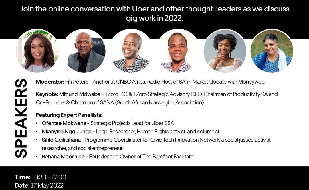 ChampionSAfrica's tweet photo. Join the FoW Media Roundtable #SAFutureOfWork hosted by @Uber_RSA with @FifiPeters @Tzoro1 @RehanaTBF @hlulani_com @Nkanyiso_ngqulu @SihleGcilitsha1 @POWER987News @wesleydiphoko @lusciousyvo @Basssikk @Nu_Edison #ChampionSouthAfrica https://t.co/bCtlE9eeWk