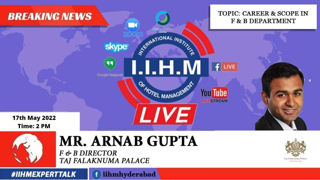 IIHMHyderabad's tweet image. Expert talk with our 2nd year Students by Mr. Arnab Gupta, F&amp;amp;B Director of Taj Falaknuma Palace on Career &amp;amp; Scope in F&amp;amp;B Department!!
#hospitalitytalk #expertalks #guestsession #iihmhyderabad #iihmbest3years #iihmhotelschools #hospitalitymanagement   
@JImmanue