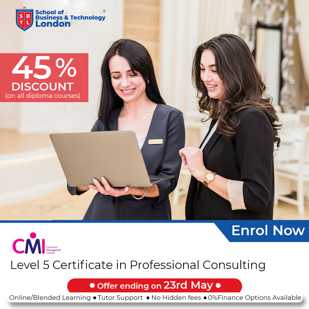 SBTLondonUK's tweet photo. Learn CMI Level 5 Certificate in Professional Consulting Programme Up to 45% discount!

website: https://t.co/mbA5UtA5OI

WhatsApp Link: https://t.co/PGq3rhAXYb

#ukeducation #onlinelearning #onlinelearningwithliveclasses #schoolofbusinessandtechnologylondon #distancelearning https://t.co/Fd2ToYj5jJ