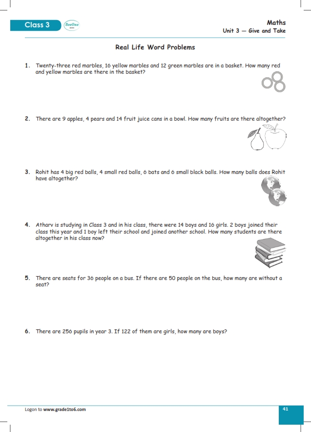 class1to12's tweet photo. Real Life Word Problems. Buy CBSE, NCERT Math & English Workbooks (PDF) for Rs 100 each from https://t.co/PIZu8ZSwwy #engish #englishworksheet #englishproblems #cbse #ncert #scert #holidayhomework https://t.co/1VYYUWL1bl