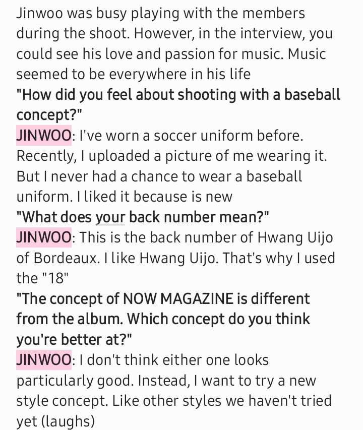 GHOST9SHINE's tweet photo. 2022 NOW MAGAZINE
JINWOO interview🐣💗 [TRANSLATION]
⠀
#GHOST9 #고스트나인
#NOW_Magazine @GHOST9OFFICIAL #이진우 #JINWOO https://t.co/v7Jwxt0DHZ