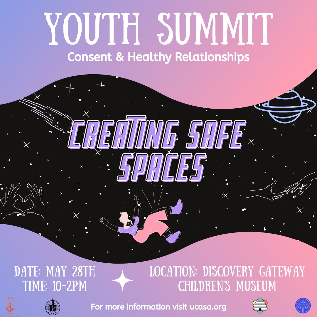 The Youth Summit hosted by UCASA, RRC, and SLC Gov is happening next Saturday. There is still time to register at ucasa.org