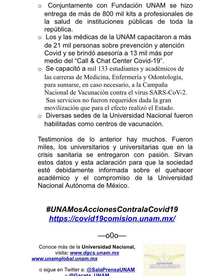 JesusMartinMx's tweet photo. Se los dije. La #UNAM @UNAM_MX no podía quedarse callada ante tal agravio. A las 21 hora la #maximacasadeestudios publicó su posición ante los insultos presidenciales. @lopezobrador_ @lopezobrador_ @lopezobrador_ @lopezobrador_ @BeatrizGMuller @HLGatell https://t.co/uvhlqBhR5x