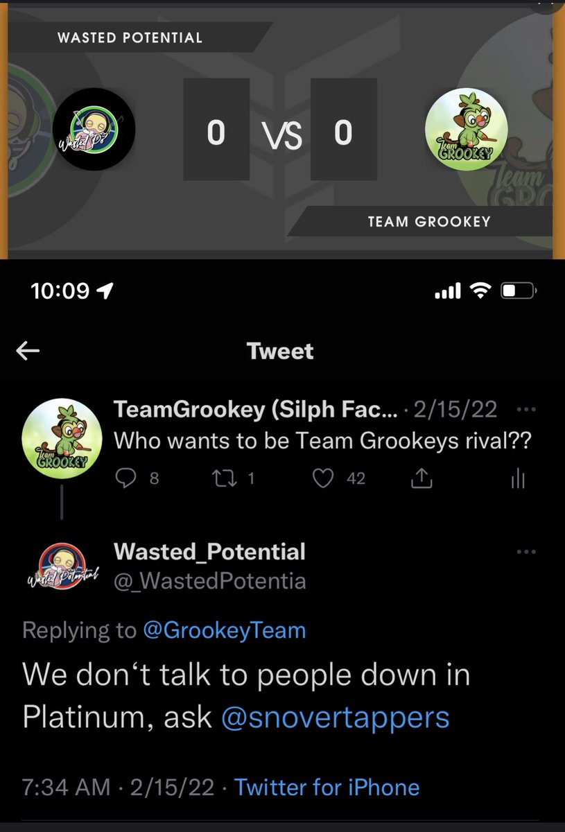 Well that didn’t take very long did it <a href="/_WastedPotentia/">Wasted Potential</a>! Glhf!