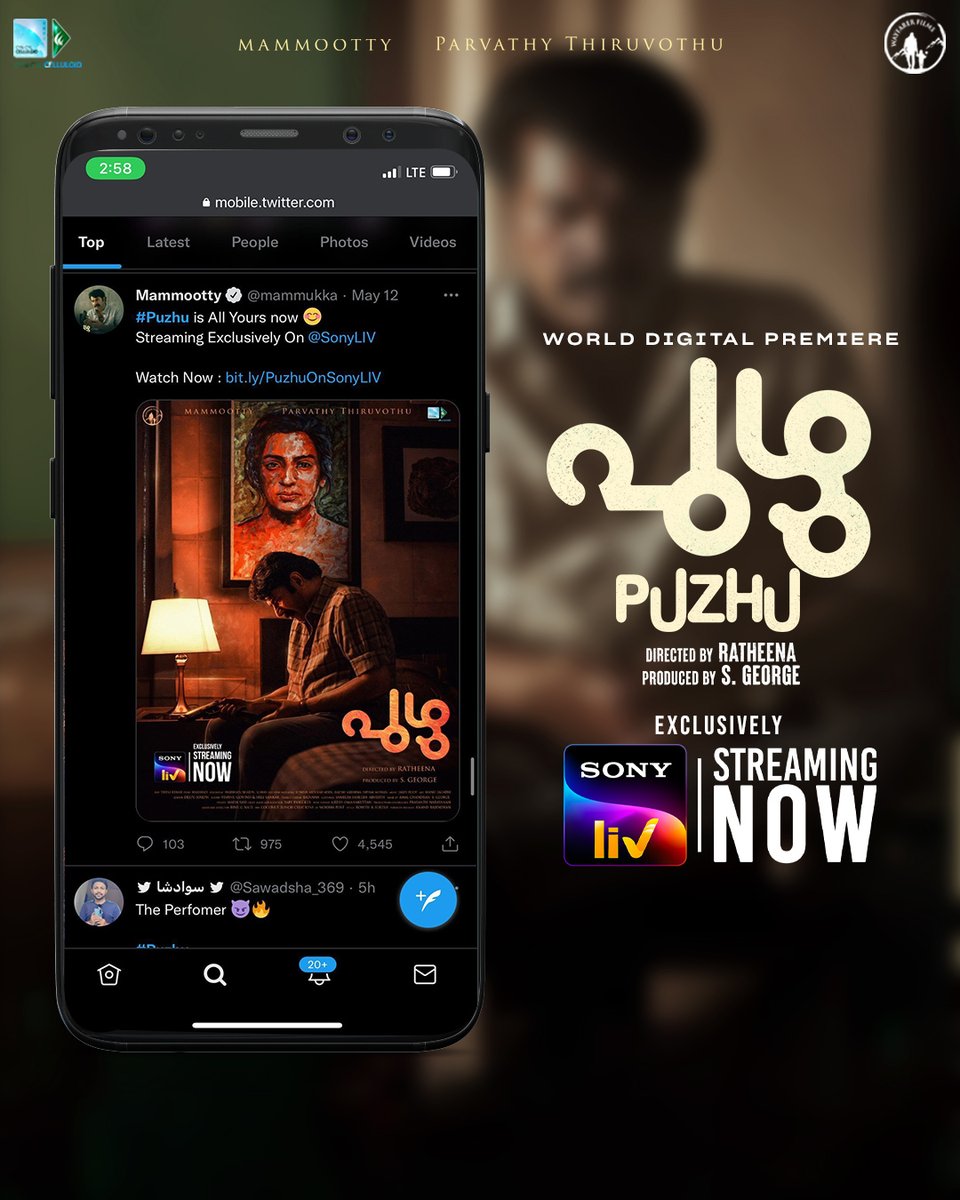 SonyLIV's tweet photo. @mammukka @parvatweets #WayFarerFilms #CynCylCelluloid #Mammootty #ParvathyThiruvothu #Ratheena #SGeorge #TheniEswar #RenishAbdulKhader #RajeshKrishna #ShyamMohan #Harshad #Sharfu #Suhas #DeepuJoseph #JakesBejoy #ManuJagadh #VishnuGovind #SreeShankar #Badusha #BabyPanicker https://t.co/nxT7CbIPK4