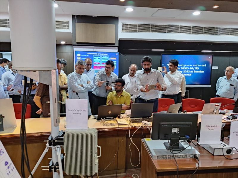 It was nice to interact and demonstrate our 5G network to Honourable Minister for Railways, Communication and Electronics &amp; IT Shri Ashwini Vaishnaw. Your presence on the first day of the event has energized the domestic telecom technology.#5g #telecom #technology #Communication