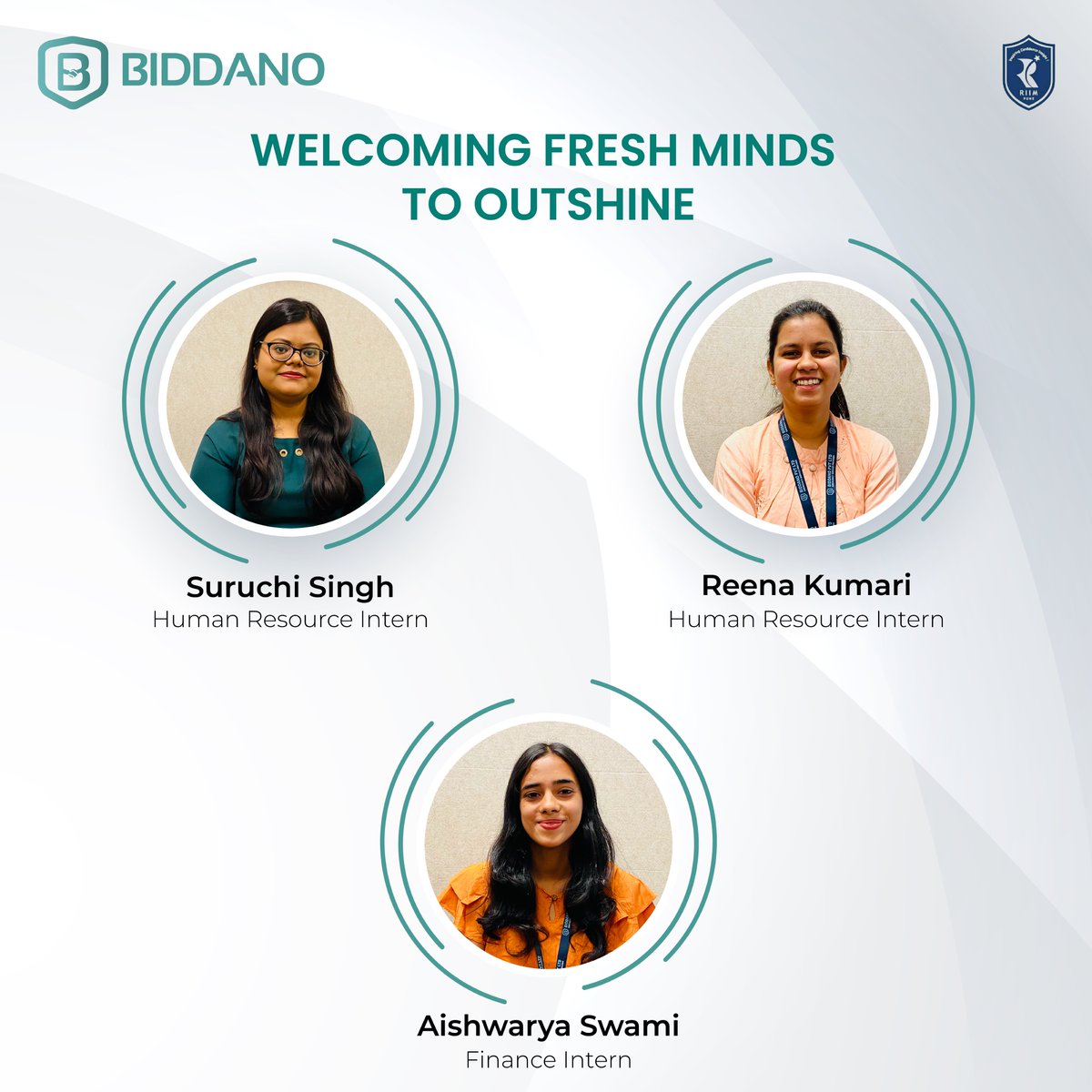 biddano's tweet photo. Welcome to the team! Our company is growing and changing every day and we’re thrilled to have you along for the ride.

#internship2022 #internship #biddano #marketing #finance #hr @RiimPune https://t.co/fTESW1B1zF