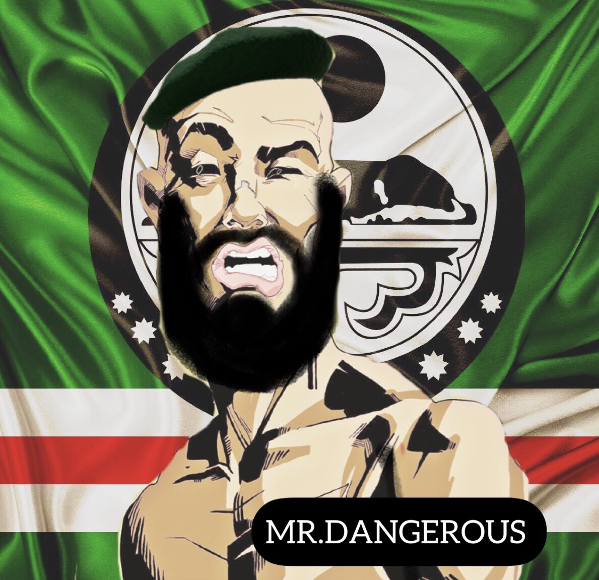 Batman_16lvl's tweet photo. @BakedBerserk 

@kkkk_ssskkkk 

A Chechen militant from the 90s . At that time, there was a fierce war in the Caucasus in Russia between federal troops and the self-proclaimed Chechen Republic of Ichkeria. Shamil Basayev was considered the number two terrorist after bin Laden. https://t.co/6UEwGWFY2c