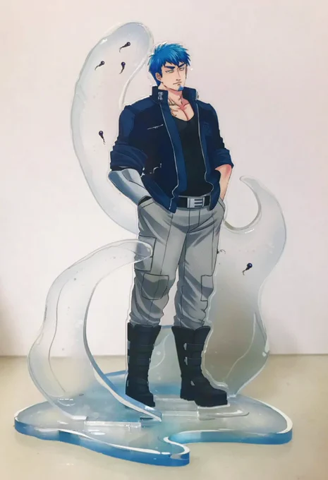 折角立ち絵描いたからアクスタ作っちゃった💙 