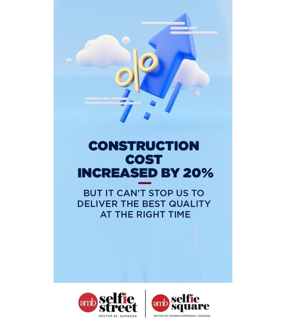 AMB__Group's tweet photo. Construction cost Increased by 20%
But it can't stop us to deliver the best quality at the right time !
#AMBGroup #ambgroup #construction #capitalappreciation #investment #retail #entertainment #shopping https://t.co/exL9k1W30j