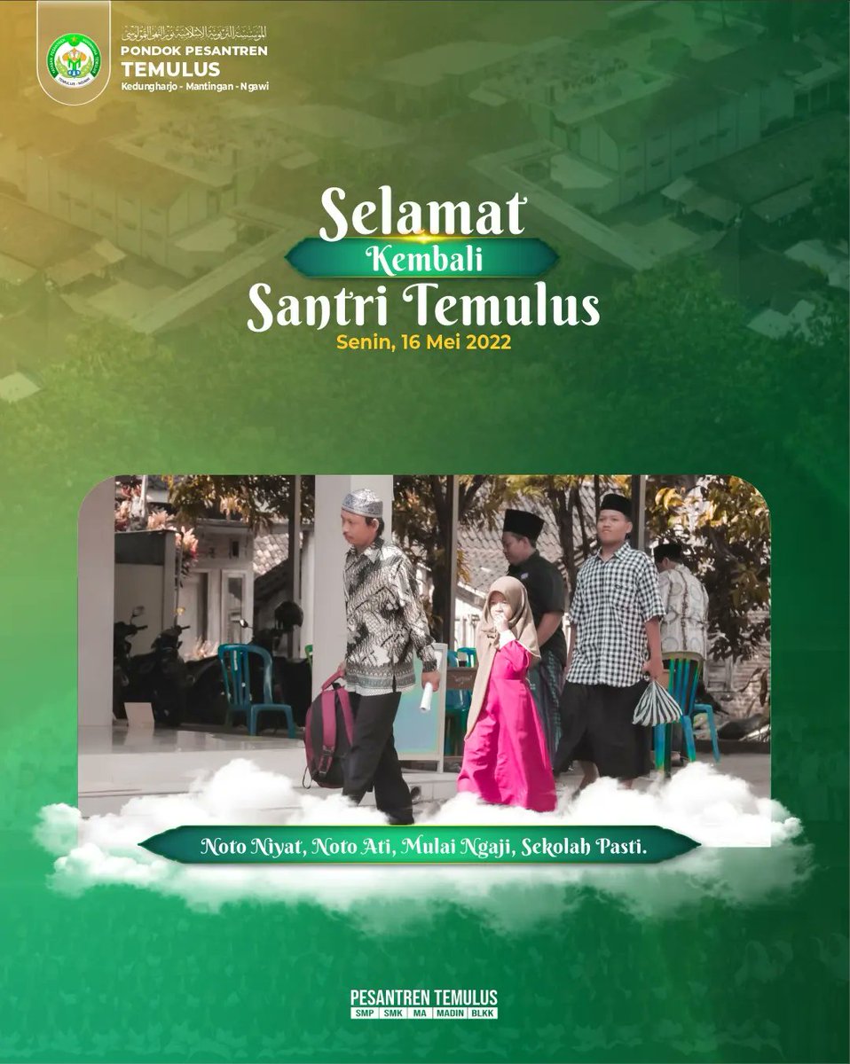 Ponpes_Temulus's tweet photo. Seng Penting Sak iki Ngaji &amp; Ngaji Seng Penting
Seng Penting Zaman Sak iki Mondhok &amp; Mondhok Seng Penting
Sekolah Wis Mesthi
====
Menyelamatkan Generasi Adalah Mengantarkannya Mondhok &amp; Ngaji

Kini...Sekolah Itu PASTI https://t.co/x59RU1564m