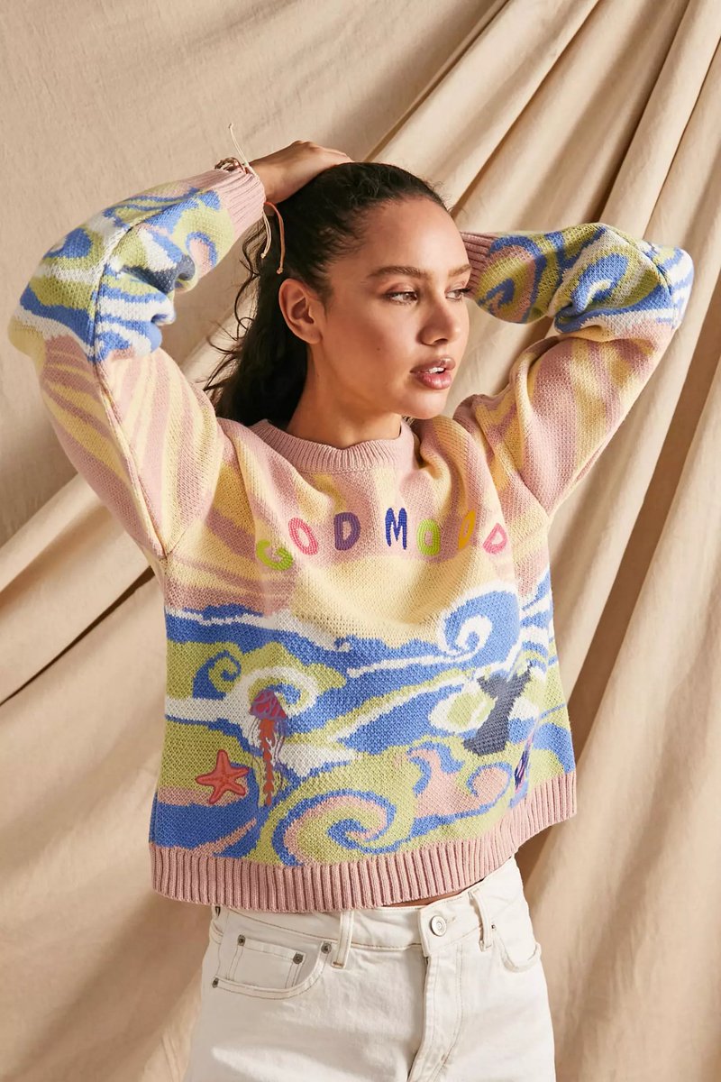 Shelby's Good Mood Sweater
Brand: Urban Outfitters
Link: urbanoutfitters.com/shop/uo-good-m…

#shubble #shubblesweaters