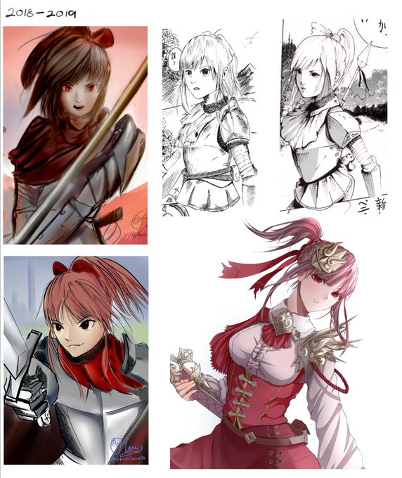 i enjoy designing Yuri (Girl on the right), she's great 