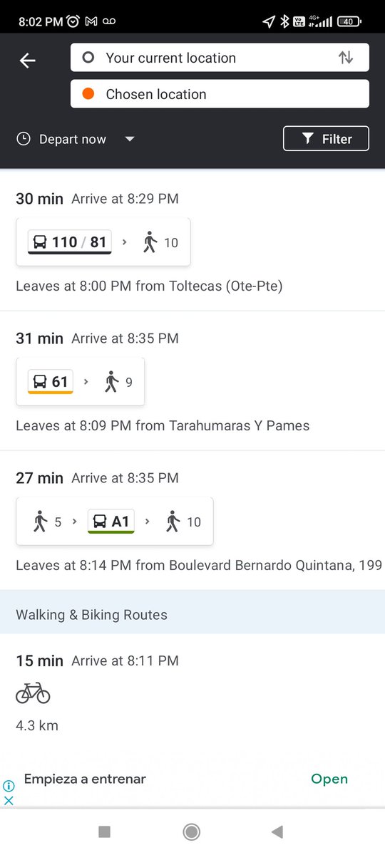 Skrtin01's tweet photo. Así de "eficiente" el transporte público en @qromunicipio ... 5km = 30mim 🥴 y eso que no es hora pico https://t.co/Ii5q3uSjC0