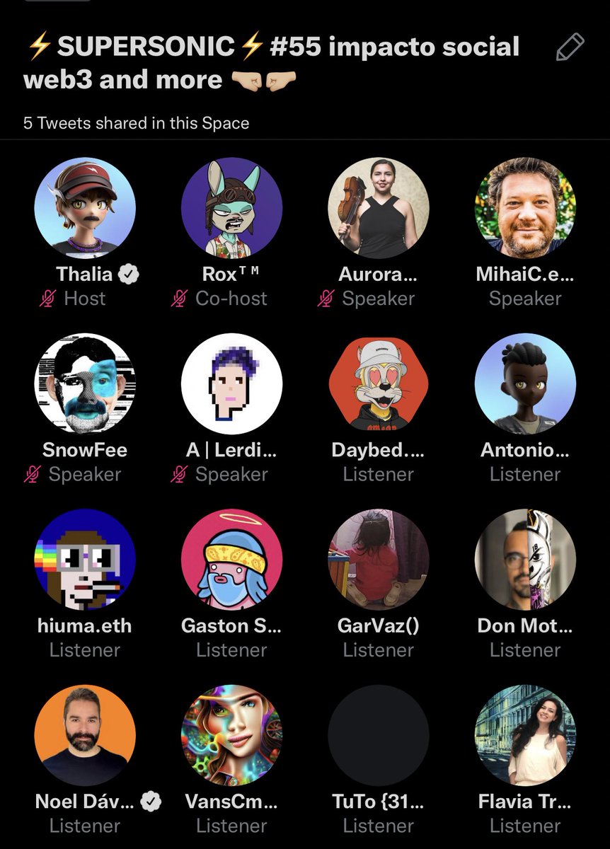 Iconoclasticoon's tweet photo. ⚡️SUPERSONIC #55⚡️
Monograma & Creadores
@superworldapp , geolocalización y #ARevolucion
Decentralization of curation
Generating emotions
Creating Art
Beem & Web3
Content ownership
Communities
Disrupt
Live events
#Cannes & film
#diGITANOS
A la prochaine ✌️
Replay 👇🏽 https://t.co/IxXQ9O6sdm