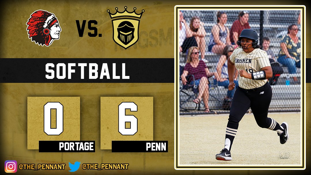 SOFTBALL (Sat.): Penn 6, Portage 0. Final.

Harmony Looney pitches a complete-game shutout, allows 3 hits, strikes out 5.

Kiley Hinton hammers 4 hits, drives in 2 runs.

Abby Widmar slugs 3 hits - 3B, 2B, 1B.

Harmony Looney drives in 2 runs.