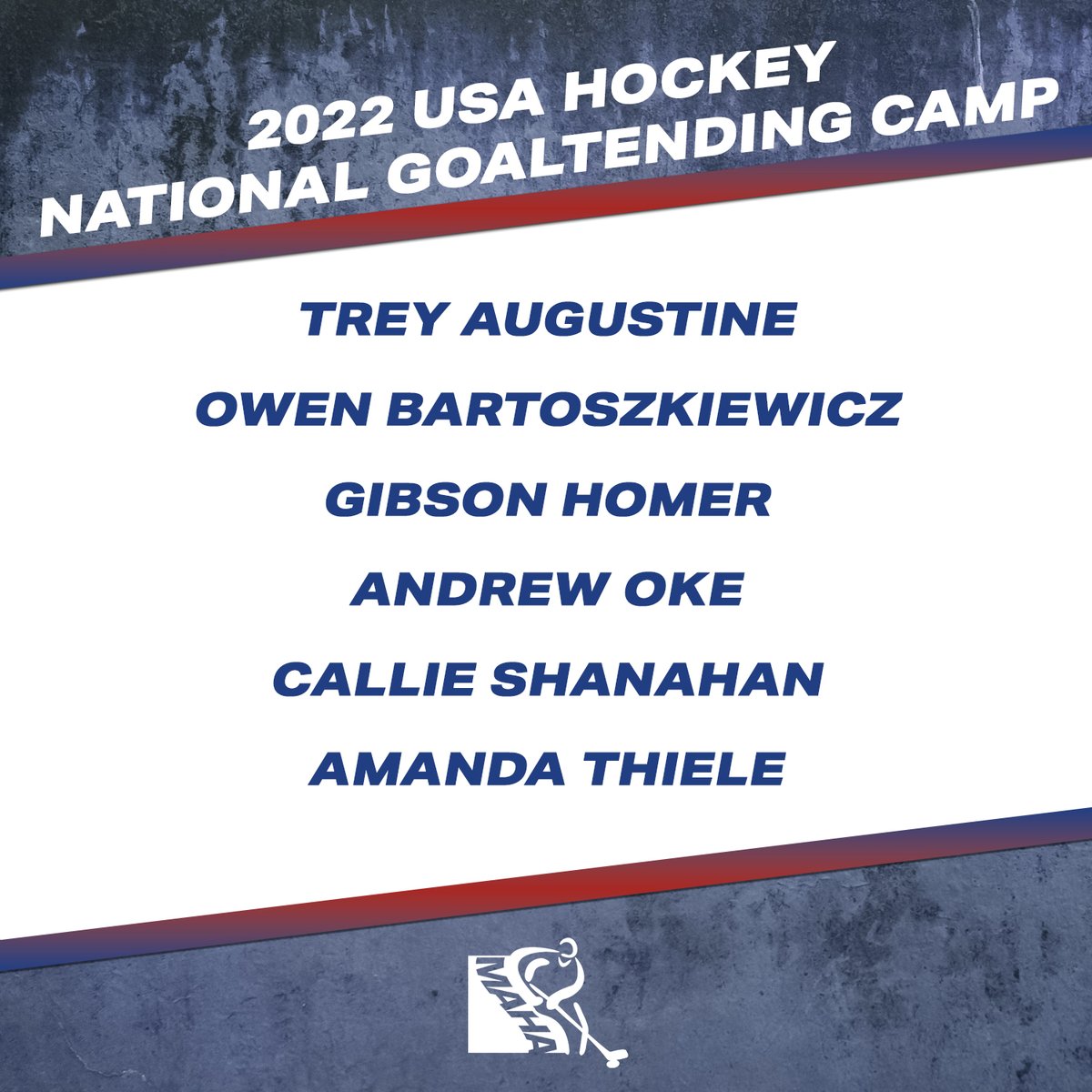 Congratulations to our six Michigan natives - and three others who played youth hockey here - who have received invitations to the 2022 <a href="/usahockey/">USA Hockey</a> National Goaltending Camp, which will take place at @usahockeyarena later this week.

MORE: maha.org/news_article/s…