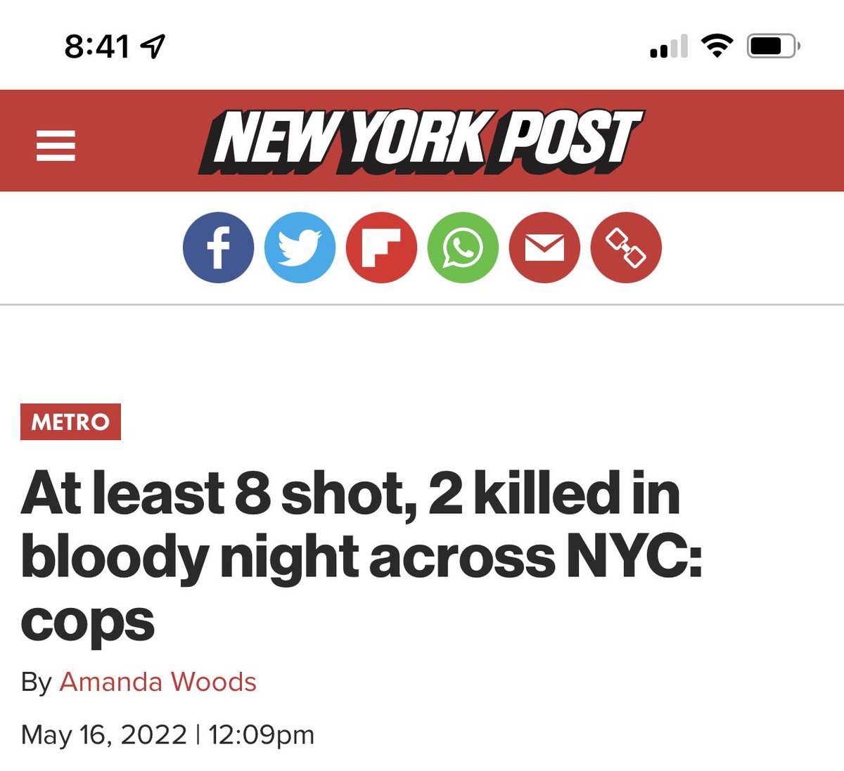 Lindasantangel1's tweet photo. @NYCMayorsOffice @NYCMayor @UnivisionNews #Sundayshooting https://t.co/jR7tcenRa2