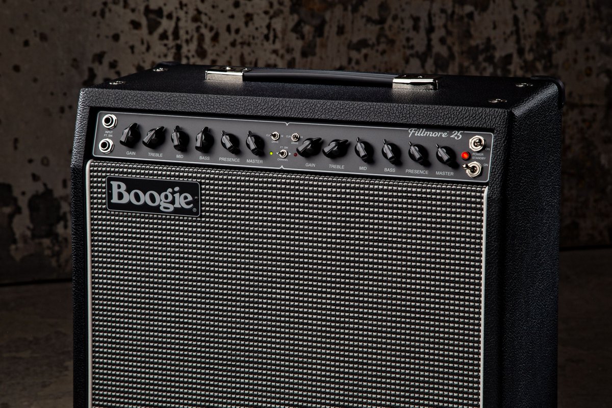 MesaBoogie's tweet photo. Vintage inspired magic abounds in the 6V6 loaded Fillmore 25, from clipped cleans, to a purring grind, to a blistering tube overdrive.
#MesaBoogie #Fillmore25 https://t.co/mB9AYPmtyE