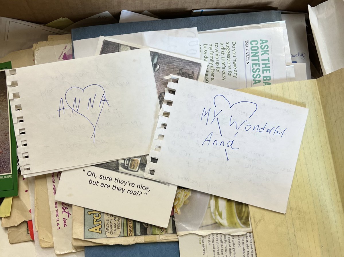 ConlonMaggie's tweet photo. Today at a used book store today, I found a box where you could buy “things found in books” like little notes and scraps of paper. Then I found these love letters. How precious and pure💓 https://t.co/78Pnuc9gIe