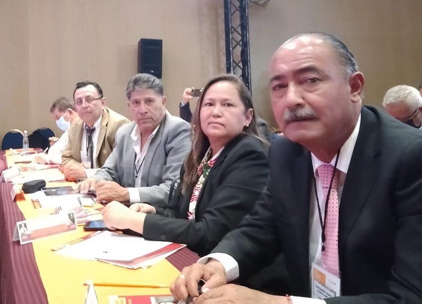 SECCION35_SNTE's tweet photo. El Profr. @JFernandoMora35 en compañía de los concejales Profra. Dora Elia Romero, Profr. Javier Cordero Salazar y Profr. Francisco Ontiveros Mota, en la LIV Sesión Extraordinaria del Consejo Nacional del SNTE, Preside el Mtro. Alfonso Cepeda Salas, Secretario General del #SNTE https://t.co/aueTHYKYBW