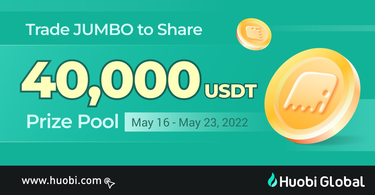 HTX_Global's tweet photo. 💰Trade, Spin and Win!

$JUMBO Trading campaign @jumbo_exchange

To Share 40,000 USDT👇
https://t.co/Fwcvbi22Gs https://t.co/V7V4WtIat0