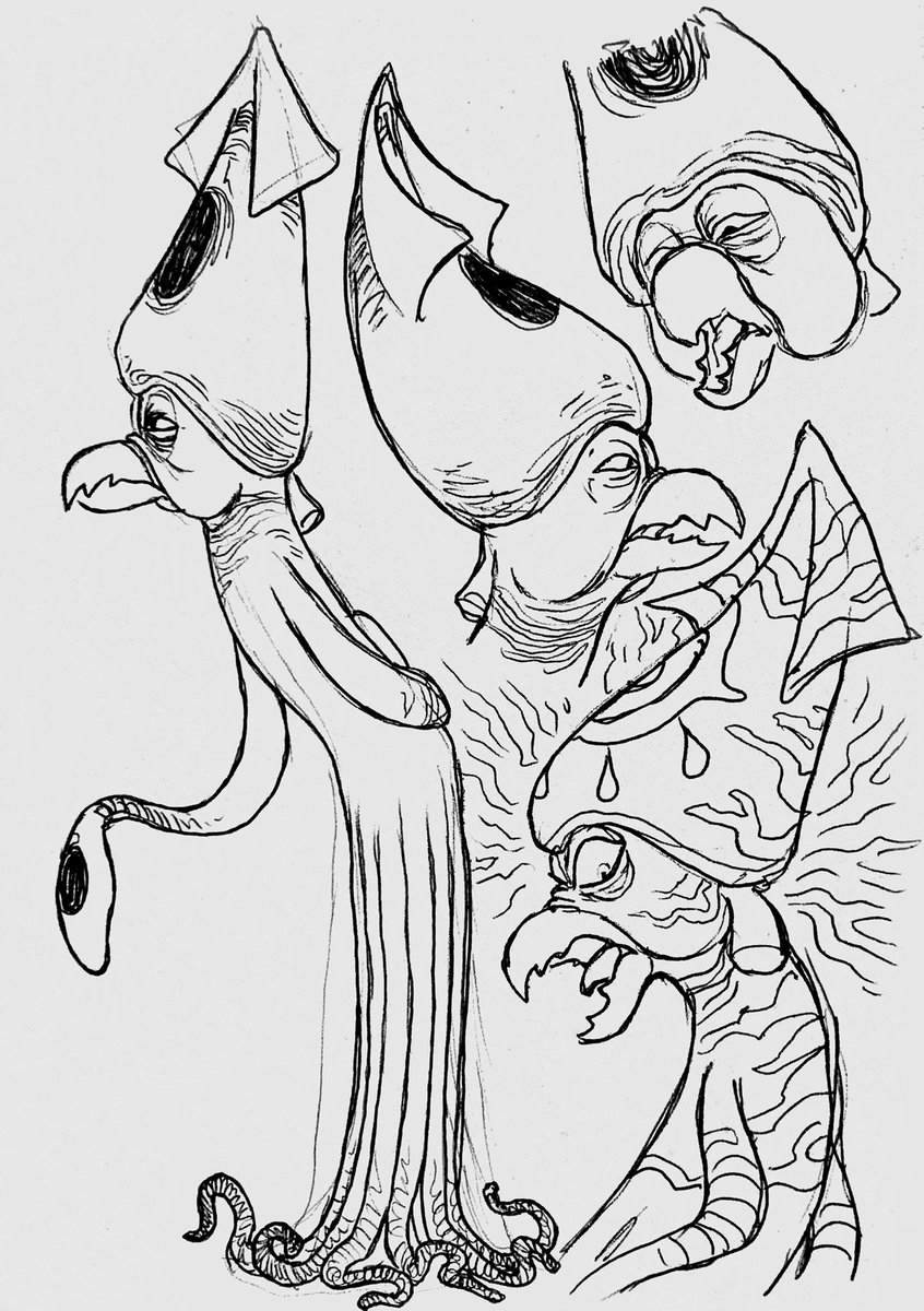 Some concept doodles for slug city, an original project! 