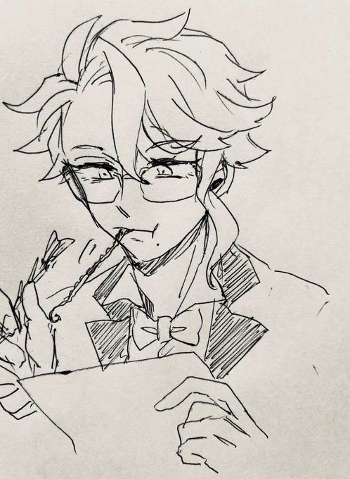 朝の一発描き
忙しいとあたりめを延々食べるアズ 