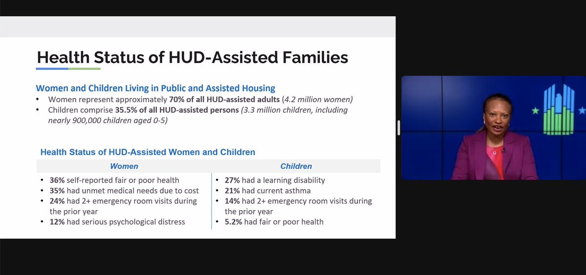 Jose_AAlv's tweet photo. Amazing keynote address by @DepSecTodman of @HUDgov! She discusses the connection between health & housing--In the beginning of the pandemic "we were using our home almost as a vaccine before the vaccine. We were told to stay home, so that we could remain safe" #Healthand2022 https://t.co/hyQSV5RG6w
