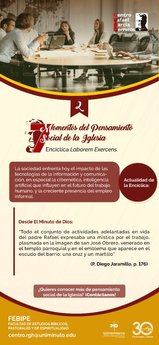 CRGHPSI's tweet photo. 👉🏾 Siete momentos del Pensamiento Social de la Iglesia

✍🏼 Conoce la Encíclica Laborem Exercens, sobre el trabajo humano en el 90 aniversario de Rerum Novarum (1981):
#pensamiento #social #laboremexercens #Mayo https://t.co/Zf6eoX8Rm6
