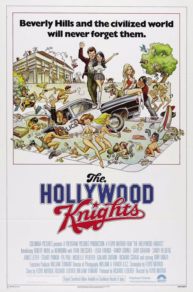 FilmNewsNos's tweet photo. 🎬MOVIE HISTORY: 42 years ago today, May 16, 1980, the movie 'The Hollywood Knights' opened in theaters!
#RobertWuhl #TonyDanza #FranDrescher #LeighFrench #GlennWithrow #RandyGornel #GaryGraham #SandyHelberg #StuartPankin #PRPaul #MichellePfeiffer #GailardSartain #RichardSchaal https://t.co/QLMUu4Jz6i