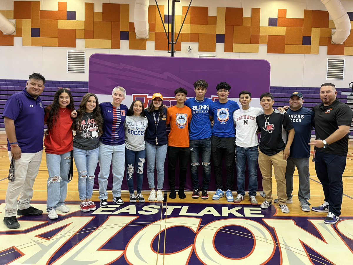 What a day. We had 10 Falcons signing to take their talent to the college level. Congratulations Gio, David and Bryan. FTF