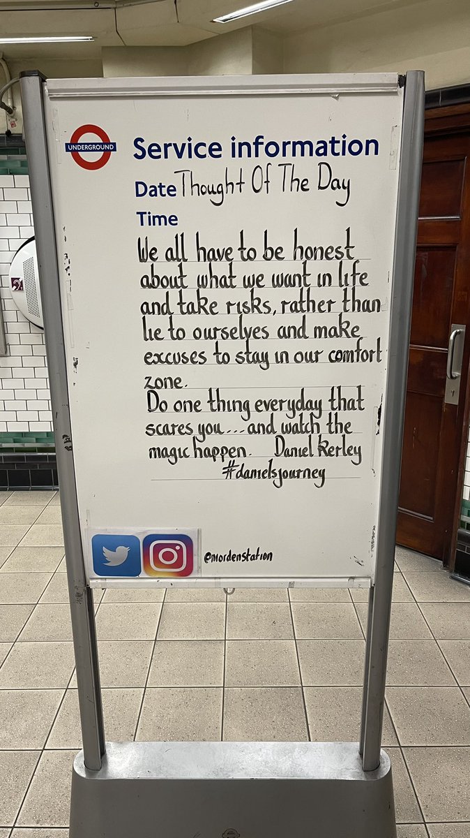 Tuesday 17th May 2022 Thought Of The Day From Morden Station by @DANIELJAMESREC #danielsjourney