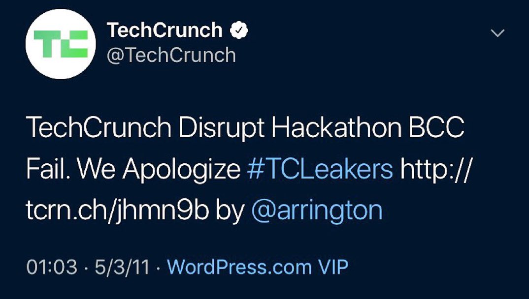 mgogel's tweet image. This goes out to @shanley just cuz! 🥹 Happy Anniversary to the #TCLeakers TechCrunch 2011 #bccfail crew 😂 @aac @guy @ayb @csti @arpit @JesseWaites @ralpholiver @jimengland @brandondiamond @tobins @PrestonEhrler @OhMDee @acohenNY @furman @angelo_greco @DanielleMorrill @arrington
