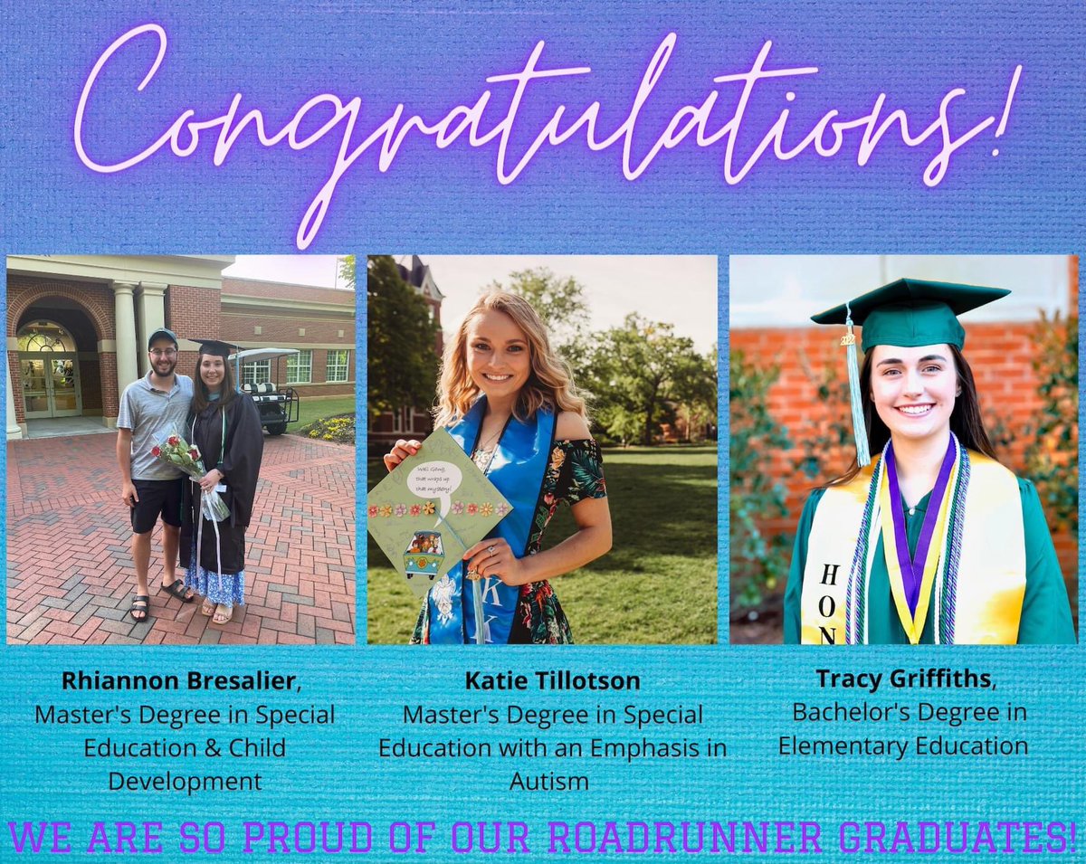 rockyriverelem's tweet photo. We had a few Roadrunners who had a lot to celebrate this weekend! Congratulations to our graduates… we are so proud of your accomplishments💜 #RRESChampions https://t.co/OFgQ99Dmda