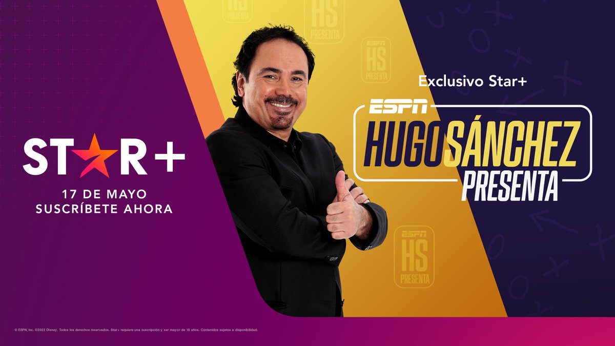 Mañana estrena #HugoSanchezPresenta, el nuevo show exclusivo de Star+, que mostrará al mejor futbolista mexicano de todos los tiempos, en un acercamiento único con Andrés Guardado, Diego Laínez, Héctor Herrera, y Karim Benzema. Más información: bit.ly/39jfkoA