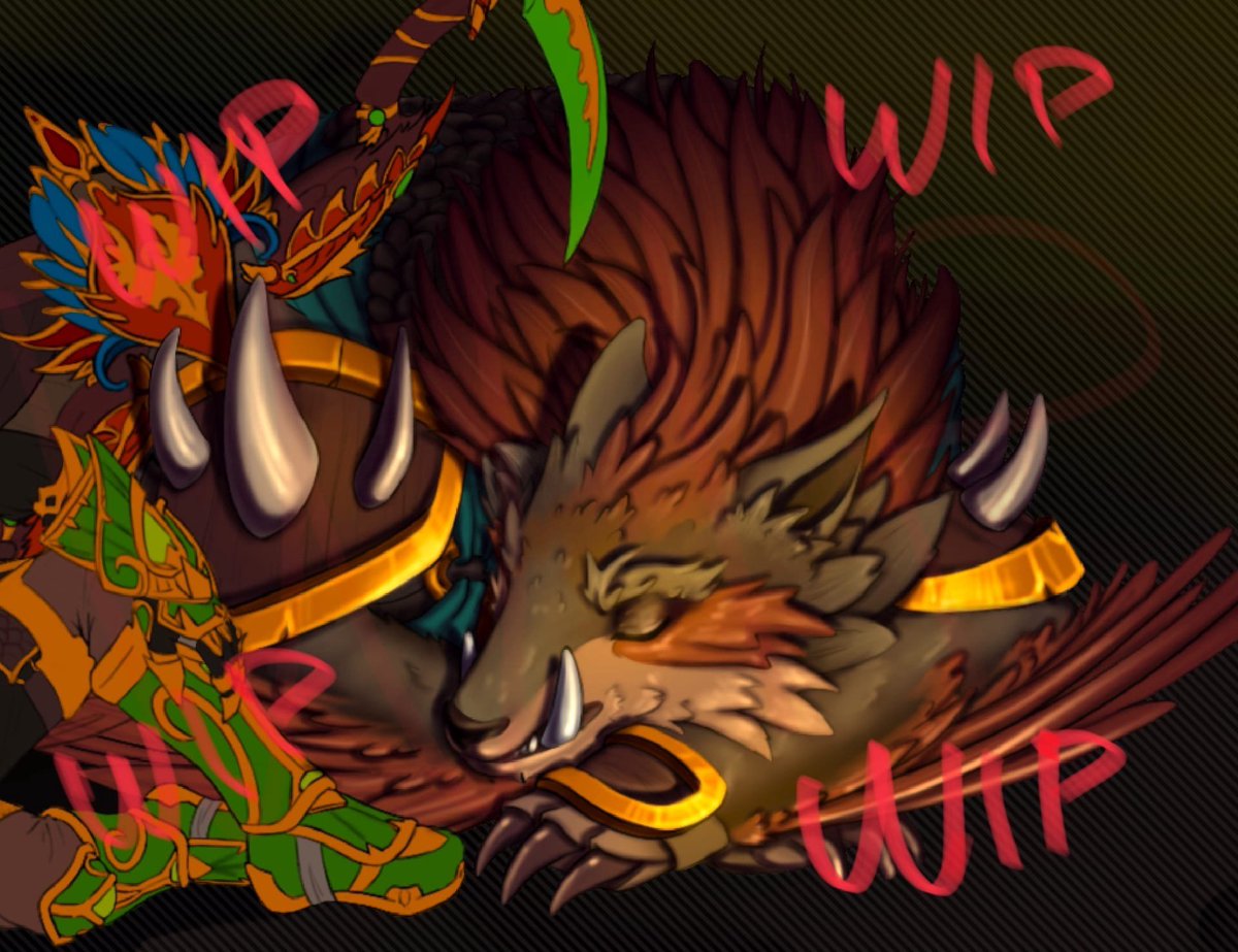 RestlessRetness's tweet photo. Continue to work on art commission
I feel at peace when I work on the details😊

#wip #wipart #worldofwarcraft #wow #wowart #Warcraft  #ArtCommission #artistsontwitter https://t.co/ujub1IEJ6S