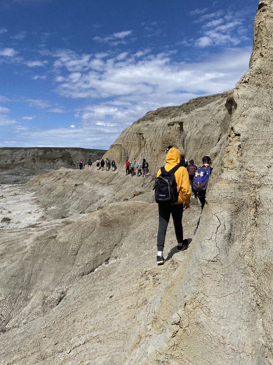 What a great day at the Badlands. Thanks to Fred and @OutdoorEnviroEd for such amazing opportunities @BraunSchool