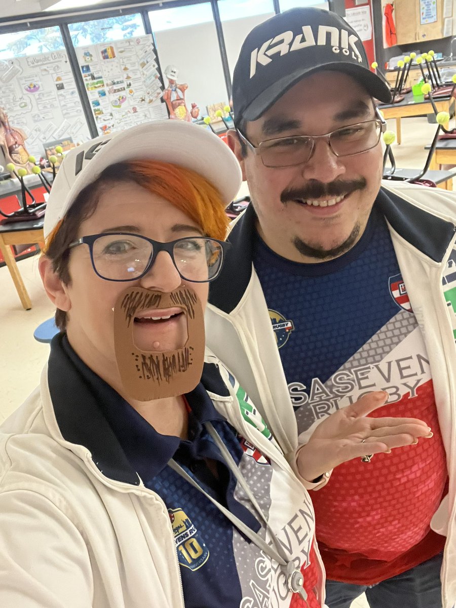 FranklyScience's tweet photo. When you have the best work BFF You dress up for twin day no matter what! #FranklyScience #room103 https://t.co/Wq56dXOOga