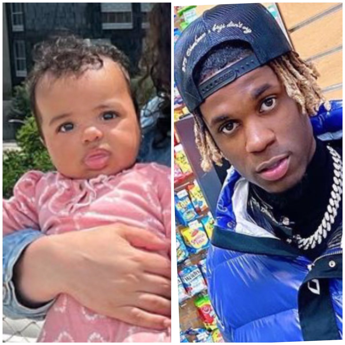melissavvx's tweet photo. @elaina99 Y’all tripping this baby is King’s twin! She got king’s jaws and mouth! The only thing that she got is Laina’s skin color https://t.co/eaasZZvrL0