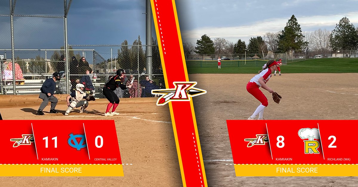 KamiakinBraves's tweet photo. Braves win 2! They punched their 🎟 to the state tournament today! Great job! They will host Hanford on Saturday in the district championship. 🥎 https://t.co/JWqFhMpjf5